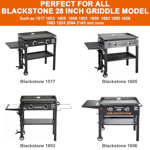 Upgraded Hinged Lid for Blackstone 28 inch Griddle 1517 1605 1853 1924 1885 1803 1839 1856 1983 2094, Hard Cover Hood for Blackstone 28" Griddle, Universal Lid for Most Brand 28-Inch Griddles by DELSbbq - Image 3