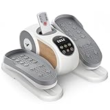 MERACH (メリック) ミニ エアロバイク フィットネスバイク 前後方向回転 12段階速度 12種類の自動プログラム 大画面操作パネル 静音 リモコン付き 組立不要 小型 軽量 机の下 クロストレーナー フィットネスマシン スピンバイク 室内 家庭用 健康器具 運動器具 ダイエット器具 有酸素運動 白