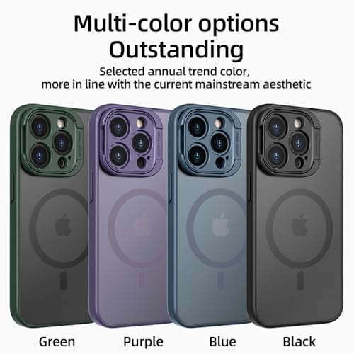 Support de protection noir et étui de téléphone pour iPhone 13 Pro Max magnétique - 7