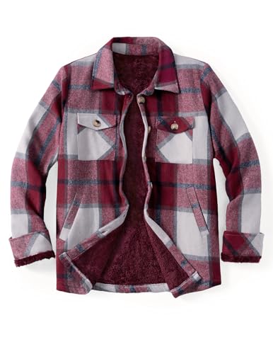 Zeagoo Warm Jackets for Women Sherpa Fleece Winter Coats Flannel Shacket - image 6