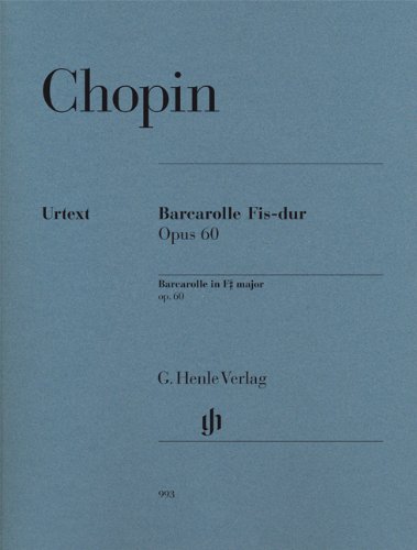 Barcarolle Fis-dur opus 60 für Klavier