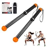 Weighted Ropeless Battle Ropes, Heavy Duty Portable Cordless Battle Ropes for Home Gym with Poster, Workout Exercise Rope for Strength Building, HIIT and Low-Impact Aerobic Training for Men & Women