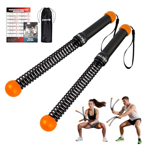Weighted Ropeless Battle Ropes for Home Gym, Strength & HIIT