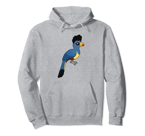 Cute Cartoon Great Blue Turaco Birdorable Bird Species Pullover Hoodie