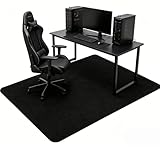 Bürostuhl Unterlage Schreibtischstuhl, 140X90cm Bodenschutzmatte Bürostuhl Teppich Unterlage, Kratzfest Bodenmatte Stuhlunterlage, Schreibtischstuhl Unterlage für Parkett und Hartböden