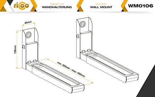Mikrowellenhalterung RICOO Anschluss Sets für Mikrowelle