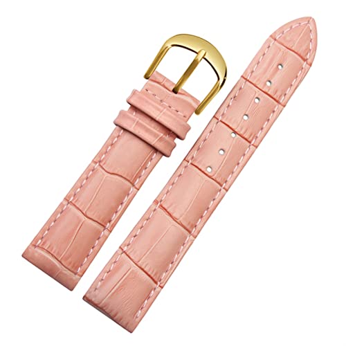 Bracelet de montre femme 16mm DASEB cuir véritable rose gold