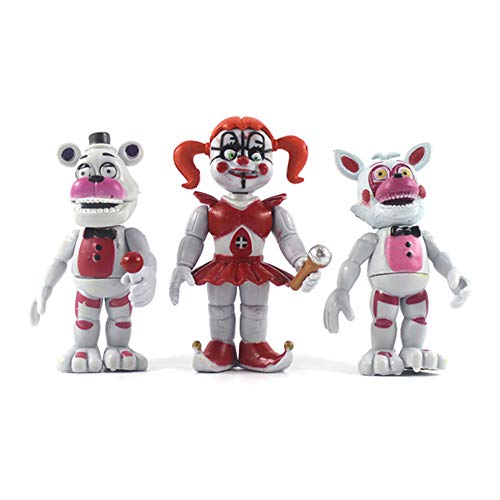 6 pz/set FNAF Action Figure Cartoon Horror Gioco