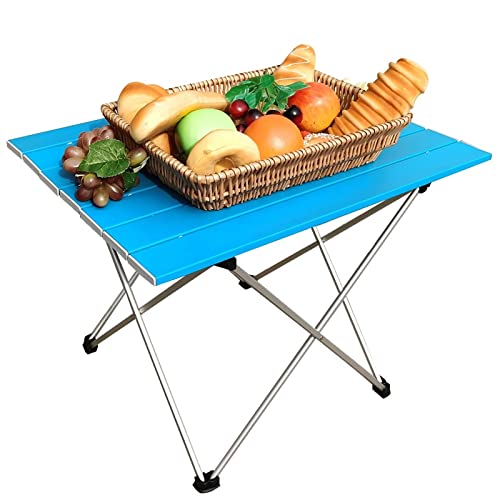 Table pliable camping aluminium compacte pour éviter le désordre