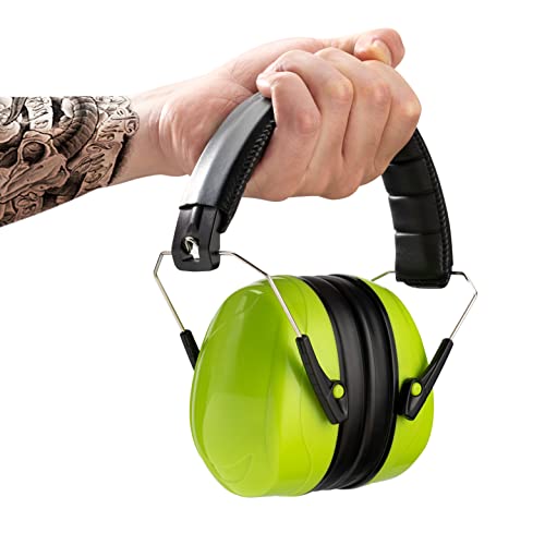 OriStout Safety Ear Muffs for Noise Reduction, NRR 26dB, Hearing Protection Device(HPD) for Mowing, Woodworking, Landscaping, Snowblowing and Construction