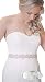 QueenDream bridal belts White Organza bridal sash wedding sash belt crystal rhinestone belt rhinestone belts for kids