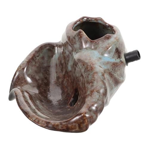 Ciieeo Fontaine Étang Céramique pour Intérieur Cascade Eau Déversante pour Jardin Pot Décoratif avec Conception De Sortie Eau