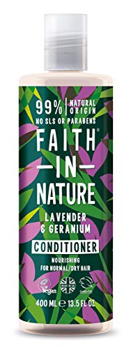 Faith In Nature Lavender & Geranium Conditioner Normal To Dry Hair 400ml by Faith In Nature
