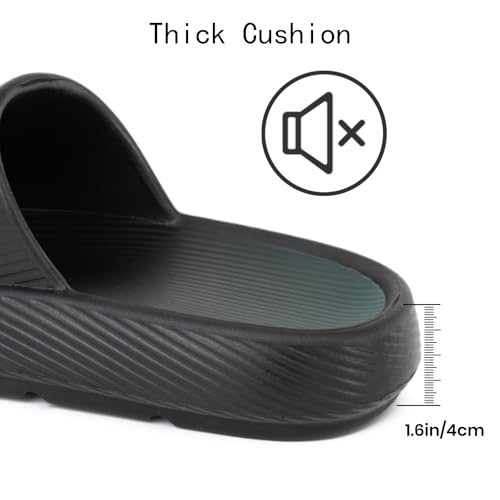 XIXITIAO Pillow Slippers for Women and Men, Soft Summer Cloud Sandals, Non Slip Quick Drying Shower Slides, Cushioned Thick Sole, Comfort Indoor and Outdoor Shoes3