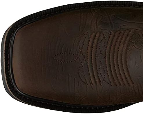 Justin Men's Joist Waterproof Western Work Boot Soft Toe Distressed Brown 8.5 D | Image 3
