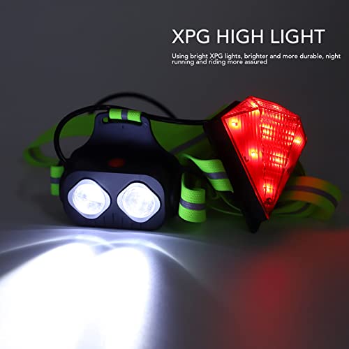 Luz de pecho ajustable contra la oscuridad en running y ciclismo con batería 2000mAh 5