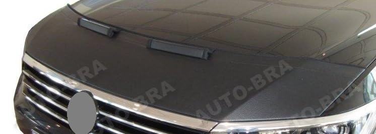 AB-00832c Carbon Fiber Look Hood Bra Compatible with Volkswagen Passat B8 4G Since 2014 Front End Nose Mask Bonnet Bra