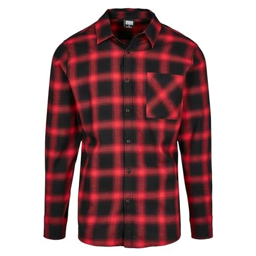 Urban Classics herr Oversized Checked Karo-skjorta t-shirt