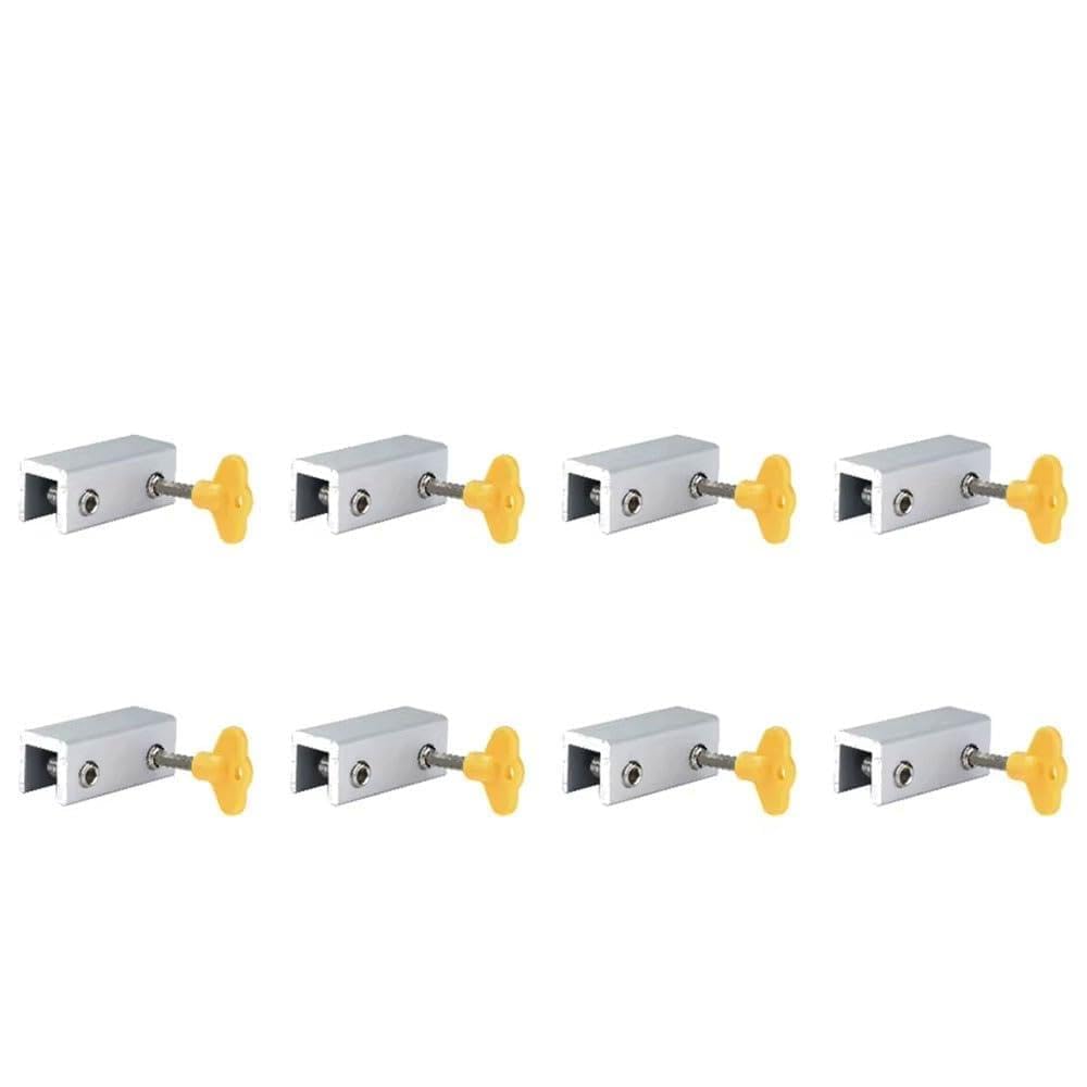 1-10 Szt. Zabezpieczenia Przed Kradzieżą Zamka Okna, Regulowane Zabezpieczenie Ze Stopu Aluminium Do Domowego Biura(8pcs,1PCS Double Hole)