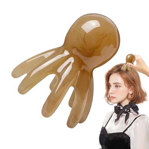 Appareil de massage du cuir chevelu, appareil de massage du cuir chevelu pieuvre pour la relaxation, outil de massage de la tête portable pour le dos, le cou, les épaules, le corps - À la maison, les