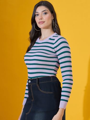 Image of 98 Degree North Women Round Neck Sweater-G1579-L.Camel
