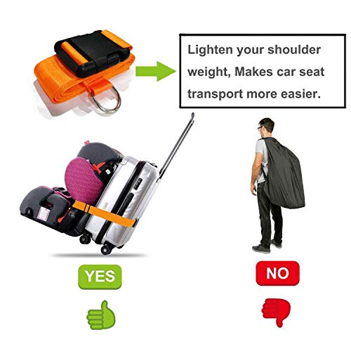 image for GUCHO Car Seat Travel Belt to Suitcase,Car Seat Travel Strap to Conver