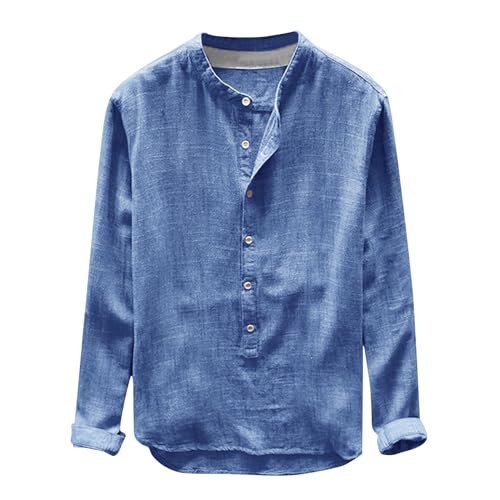 Chemise Henley homme lin respirante et légère pour rester frais en été
