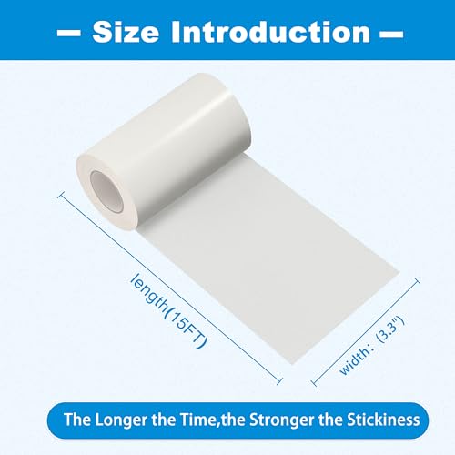 Image of TIANLDD Clear Waterproof Vinyl Repair Tape for Boat Covers,Tents,Tarp,RV Awning，Fabric Repair Tape-3.3IN x 15FT