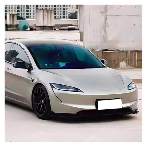 Divisor de parachoques delantero acabado Gloss Black para Tesla Model 3 Highland 2024 2