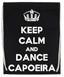 Calidad superior Keep Calm And Dance Capoeira Bolsa de Deporte Con Cordón Negro Drawstring Sport Bag