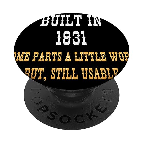 Nacido en 1931 vintage cumpleaños año clásico celebración PopSockets PopGrip Intercambiable