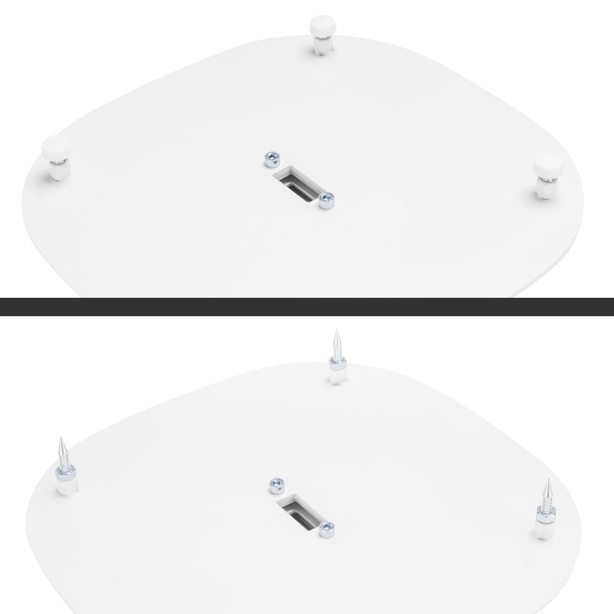 My Wall HS 23 WL - Supporto per altoparlante estensibile, supporto da pavimento, regolabile in altezza bianco 2 pezzi.