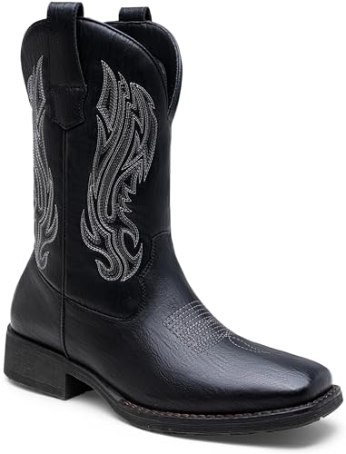 jousen cowboy boots for men embroidery men39s western boots retro square toe mens boot botas vaqueras para hombre