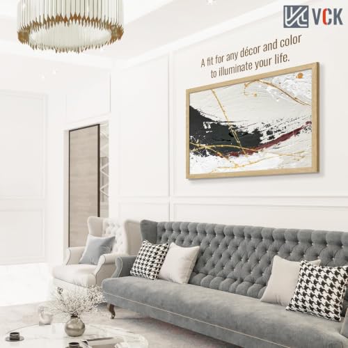 Image of VCK 24x36 Poster Frames 3 Pack, Oak Wood Picture Frame, Wall Display