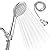 Detachable Handheld Shower Head with Hose - High pressure 5 Functions Showerheads Hand Held Shower Heads,Extra Long 4.7 ft. Stainless Steel Hose and Holder.