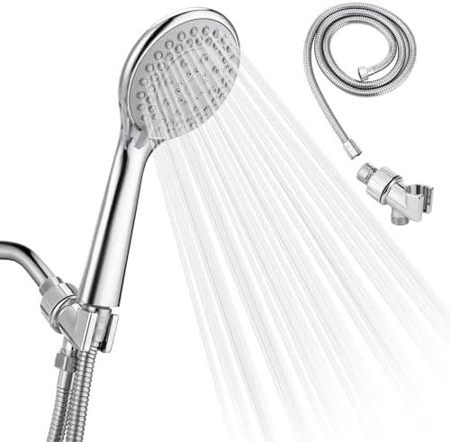 Detachable Handheld Shower Head with Hose - High pressure 5 Functions ...