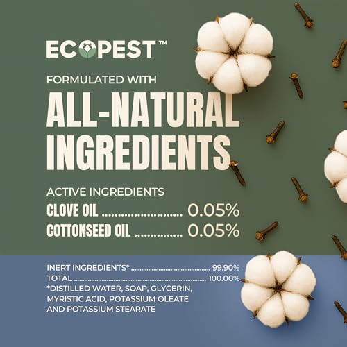Mite Spray – Natural Killer for Dust, Bird, Spider & Other Mites | Bedding & Furniture-Safe | Treatment for Chickens, Poultry, Dogs, Cats, Reptiles & Other Pets | Indoor & Outdoor (22 oz)