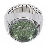 Bague d'anniversaire pour femme : cette montre à bague est fabriquée en alliage de zinc et possède une bague