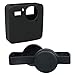 Kingwon Étui de protection en silicone avec capuchon d'objectif d'appareil photo pour appareil photo GoPro Fusion 360, noir, 2 pièces