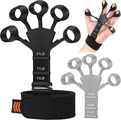 Adjustable Hand and Finger Strengthener Set for Pain Relief and Exercise