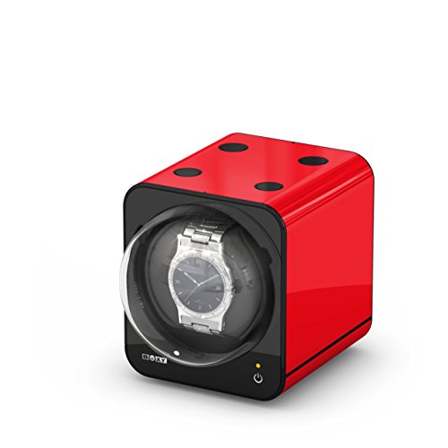Boxy Fancy Brick Single Automatic Watch Winder - Red (Add On) #TOP2
