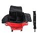 tomvorks Large Capacity Emergency Bag, Firefighter Bag, First Responder Bag with Shoulder Strap, Reflective Striping, Dividers for Emergency Supplies, Red