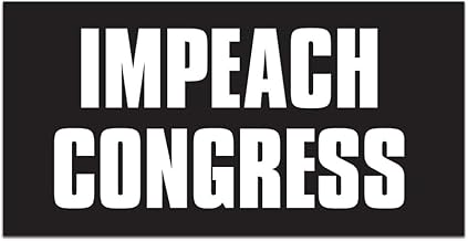 Impeach Congress Bumper Sticker Decal 2"x1.02"