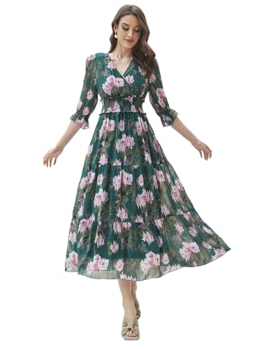 Image of TOPLOT Dress for Women with Floral Print