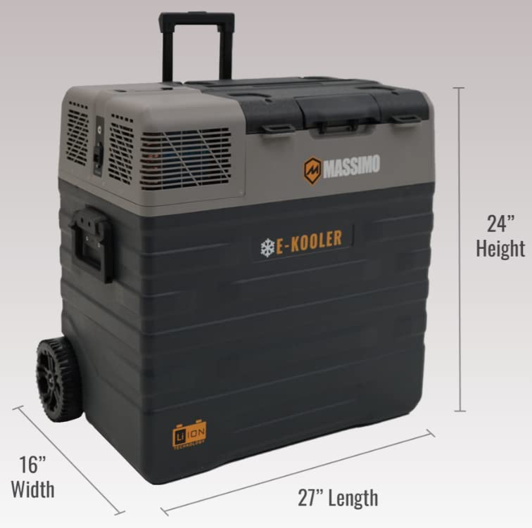 Massimo E-Kooler バッテリー式ポータブル冷蔵&冷凍庫 62L アウトドア 楽天市場】当日発送品◎Massimo E-Kooler バッテリー式 冷蔵/冷凍庫