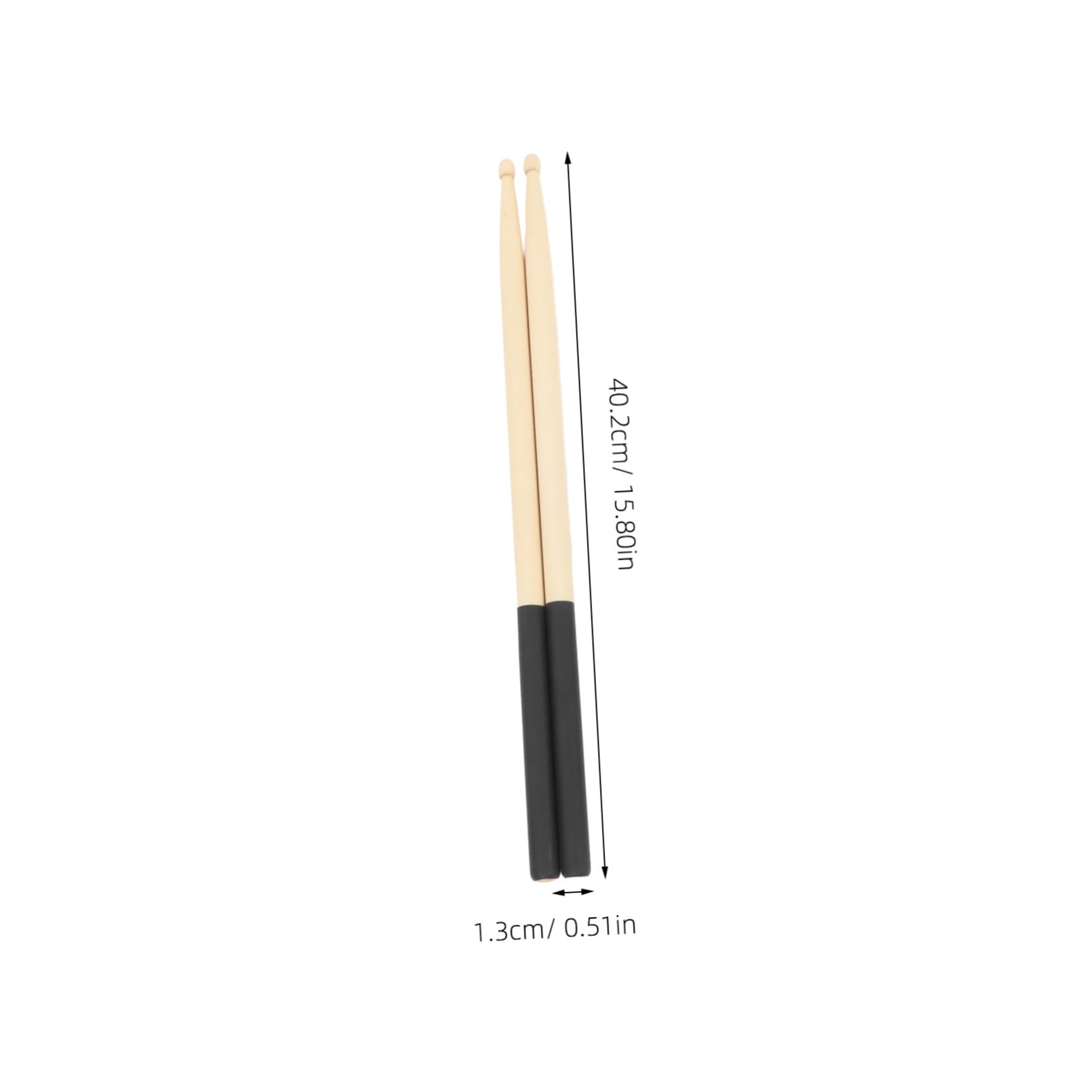 Toyvian Baguettes de Batterie Prise Confortable et Surface Antidérapante en Érable 6 Paires Accessoires Pratiques pour Batterie pour Concerts et Bars