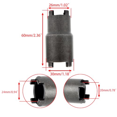Image of 20mm 24mm Clutch Tool Removal Nut Spanner Socket Wrench For Motorcycle ATV Dirt Bike Taotao Roketa SSR