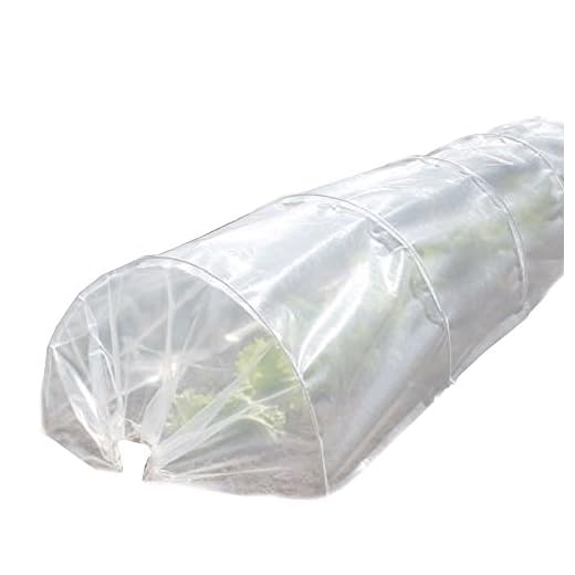 ETL Tunnel-Treibhaus, zusammenschiebbar wie ein Akordeon - Länge 500 cm, Breite 45 cm, Höhe 45 cm