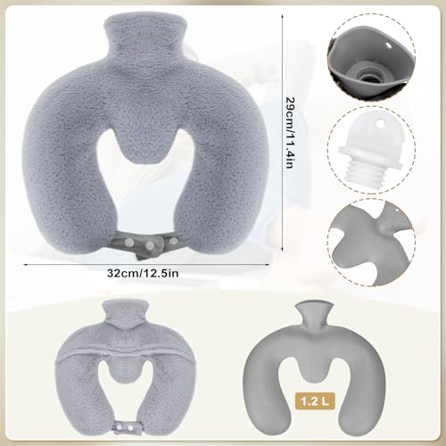 Dreamtop Wärmflasche Nacken - Nackenwärmer Für Nacken Schulter Mit Weichem Bezug - Nackenwärmflasche Groß Nackenwärmer Schulterwärmer Für Frauen Mama