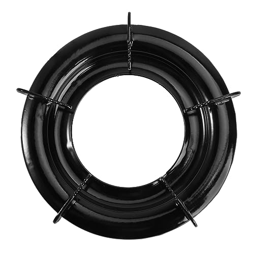 CLISPEED Support De Cuisinière à Gaz En Fer, Rond 2-5 Pieds, Support De Pot Antidérapant Et Stable Cuisine, Accessoire Pour Brûleur Gaz Naturel, Compatible Wok Et Poêle, Usage Domestique